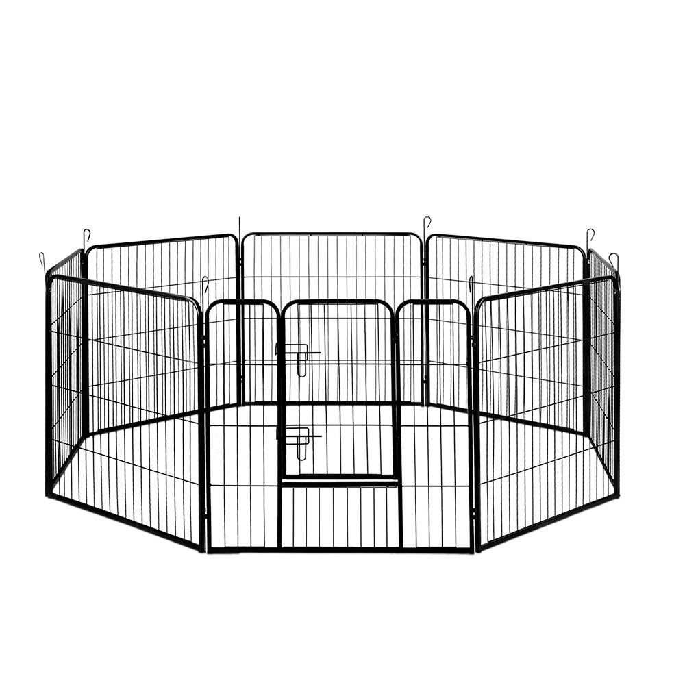 i.Pet Pet Playpen Dog Playpen 8 Panel Exercise Cage Enclosure Fence 80x80cm