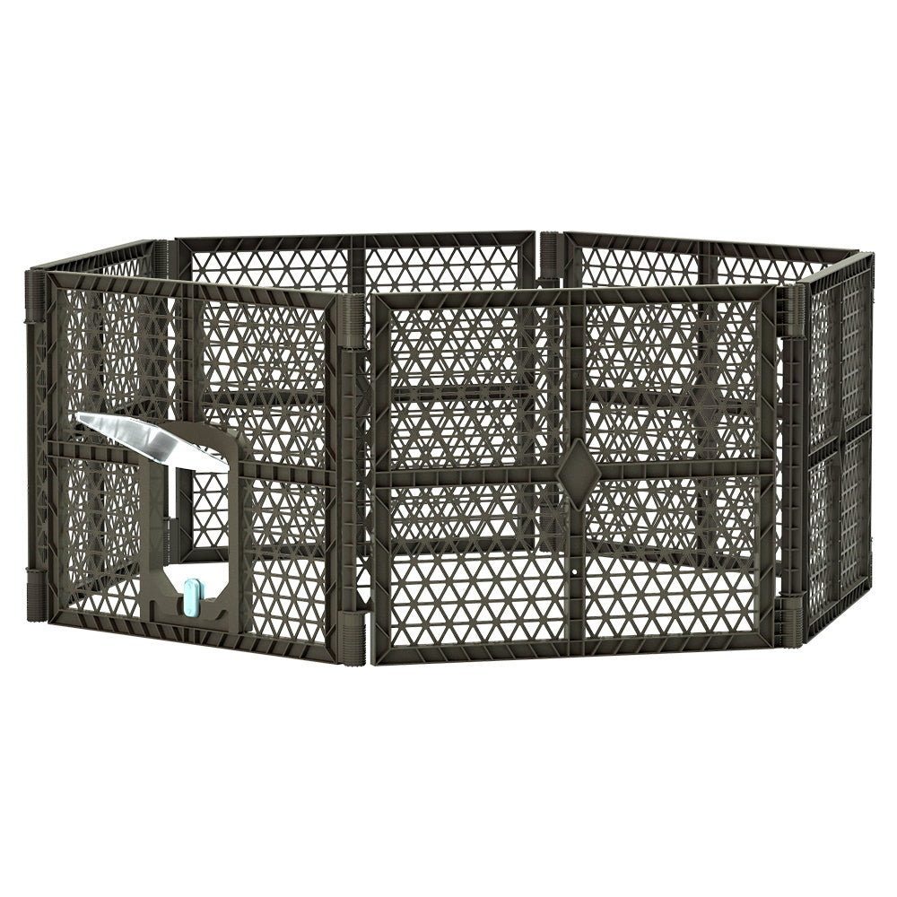 i.Pet Pet Dog Playpen Enclosure 6 Panel Fence Puppy Cage Plastic Play Pen Fold