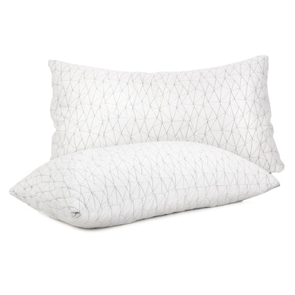 Giselle Bedding Set of 2 Rayon King Memory Foam Pillow