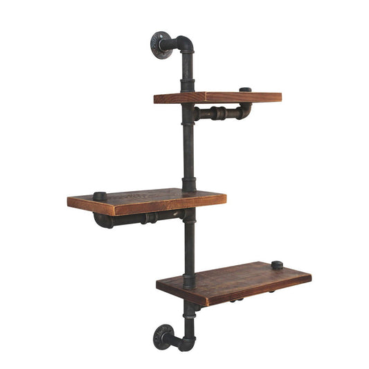 Artiss Display Shelves Bookshelf Pipe Shelf Rustic Industrial Floating Wall Shelves DIY Brackets