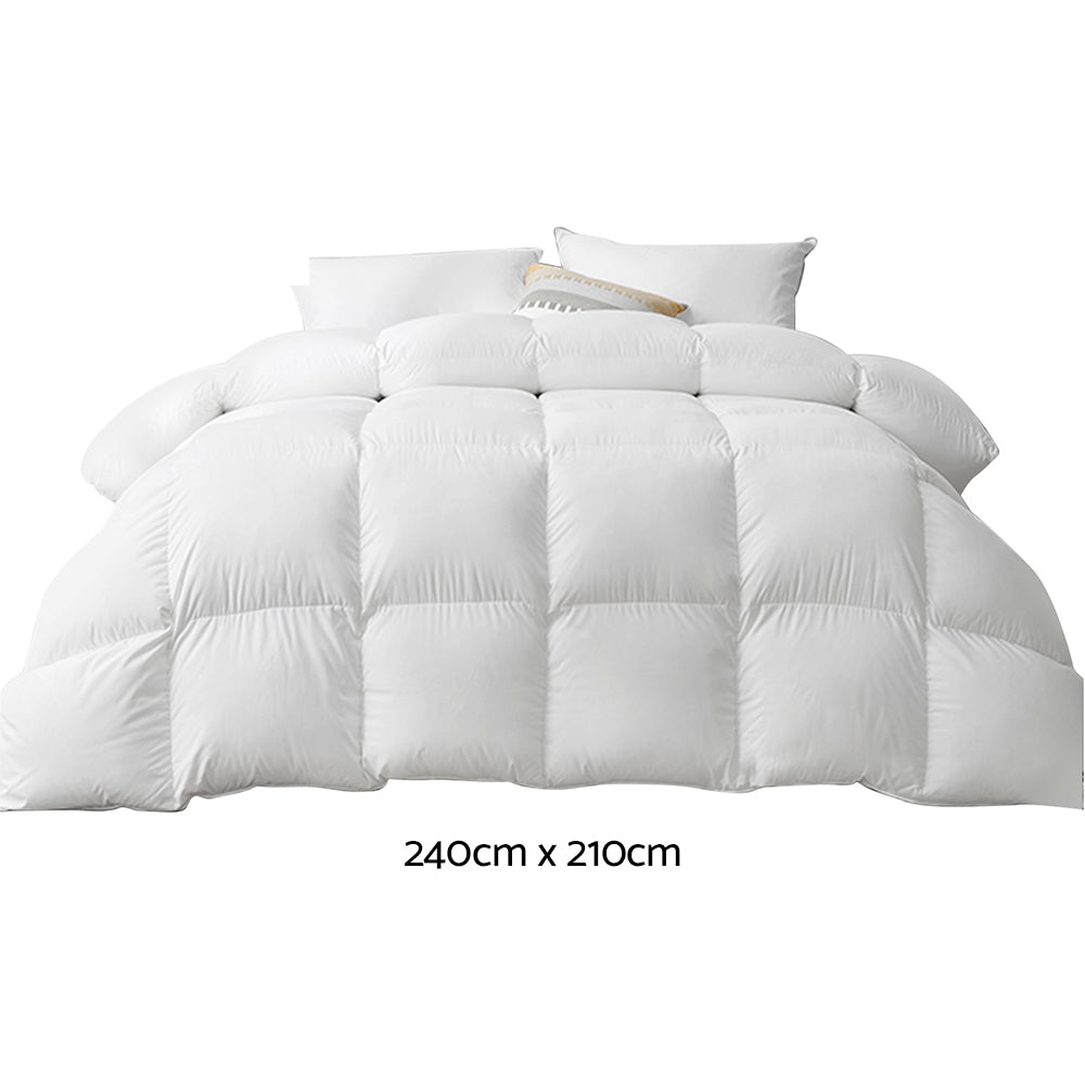 Giselle Bedding King Size 500GSM Goose Down Feather Quilt