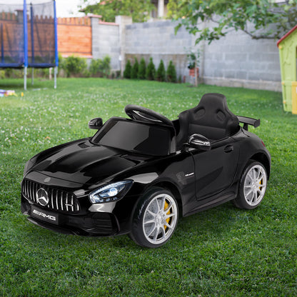 Kids Ride On Car MercedesBenz AMG GT R Electric Black