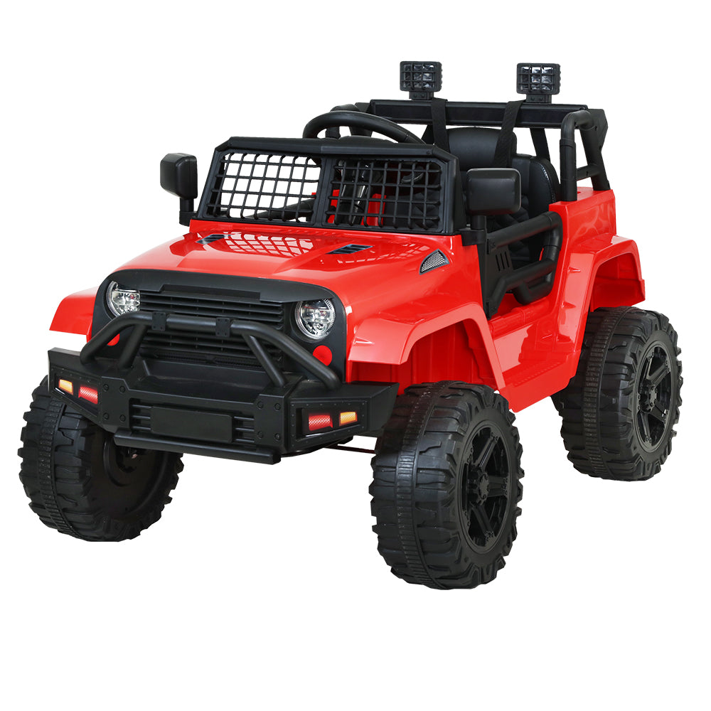 Rigo Kids Ride On Car Electric 12V Car Toys Jeep Battery Remote Control Red