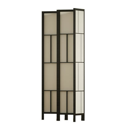 Artiss Ashton Room Divider Screen Privacy Wood Dividers Stand 3 Panel Black