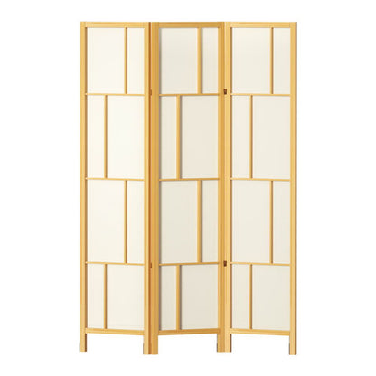 Artiss Ashton Room Divider Screen Privacy Wood Dividers Stand 3 Panel Natural