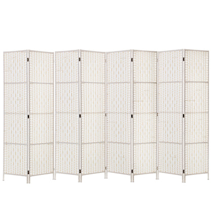 Artiss 8 Panel Room Divider Screen Privacy Timber Foldable Dividers Stand White