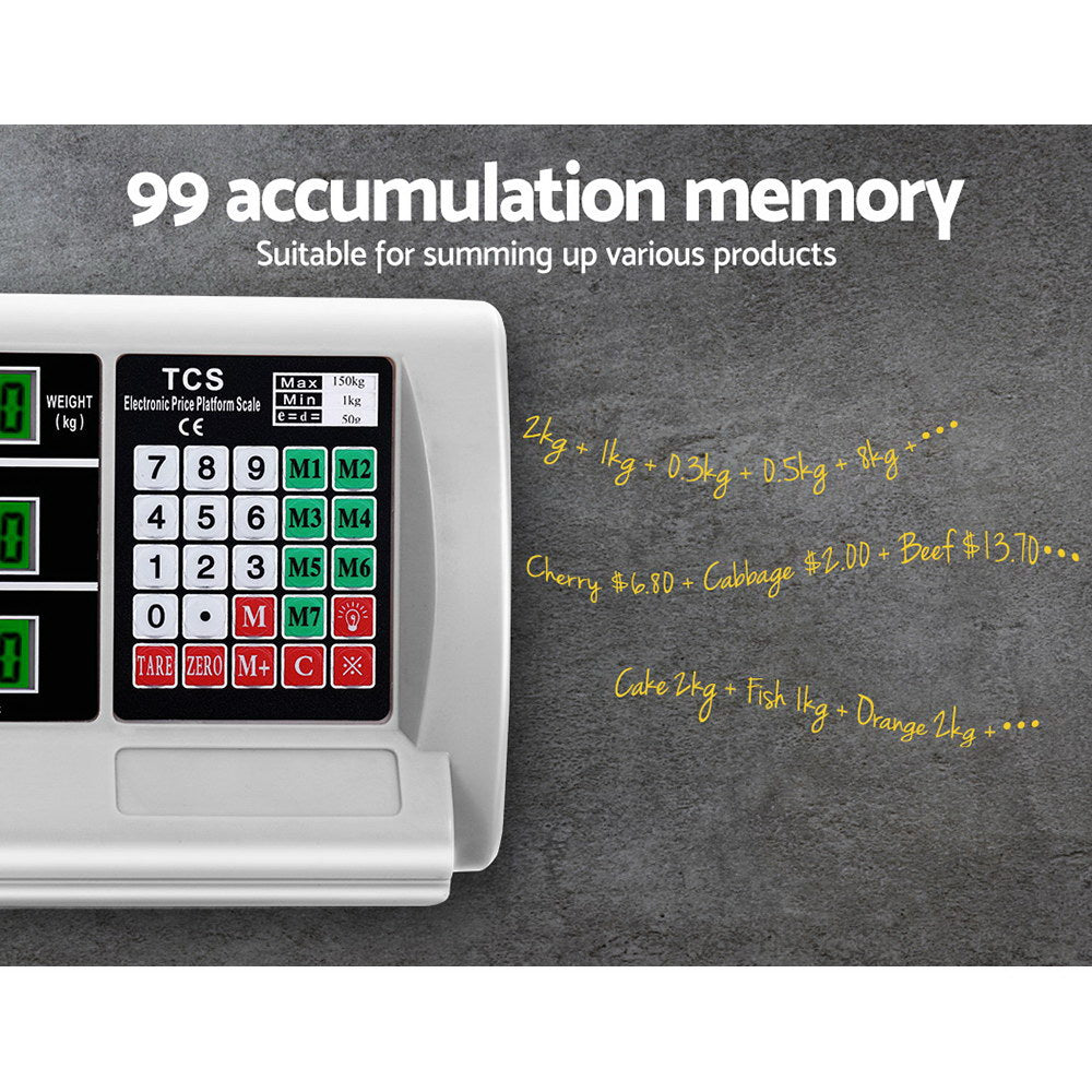 Emajin Platform Scale 150KG Digital Scales Electronic Postal Computing