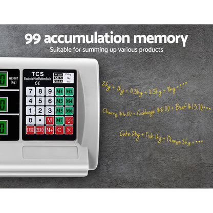 Emajin Platform Scale 150KG Digital Scales Electronic Postal Computing