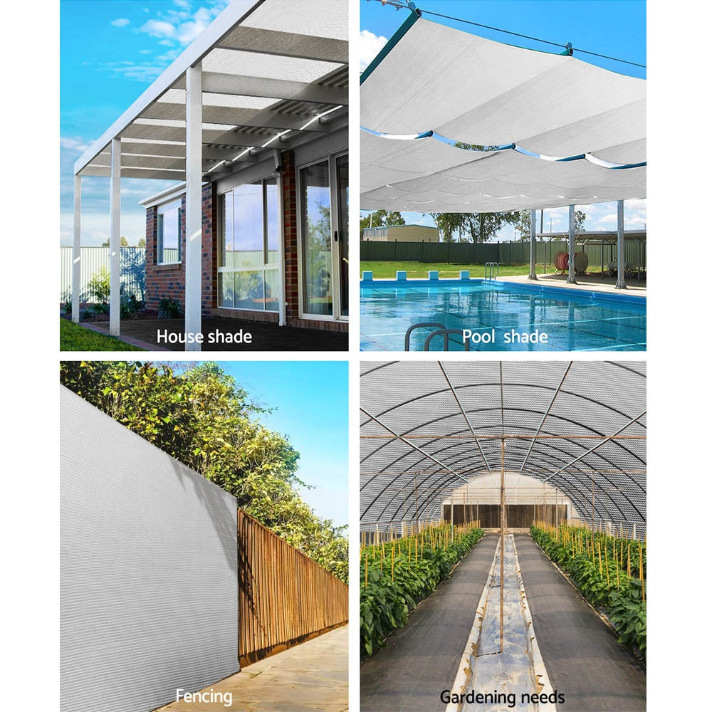 Instahut 50%UV Shade Cloth Shadecloth Sail Garden Mesh Roll Outdoor 1.83x30m