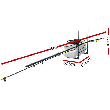 Giantz Weed Sprayer 5M Boom Spot Spray Tank ATV Trailer Tractor 100L