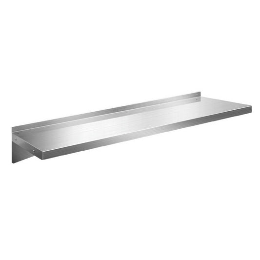 Cefito 1200mm Stainless Steel Wall Shelf Kitchen Shelves Rack Mounted Display Shelving