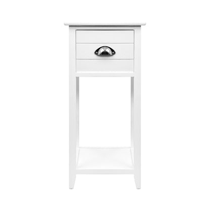 Artiss Bedside Table Nightstand Drawer Storage Cabinet Lamp Side Shelf White