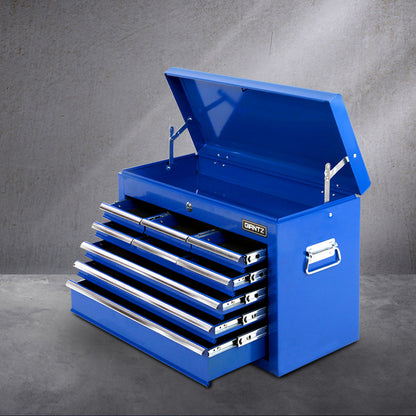 Giantz 9 Drawer Mechanic Tool Box Cabinet Storage - Blue