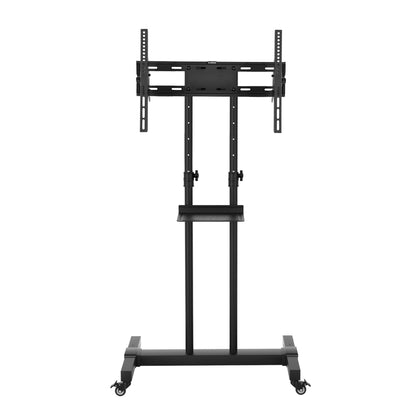 Artiss Steel Mobile TV Stand Cart Height-adjust up to 65" screens 40kg