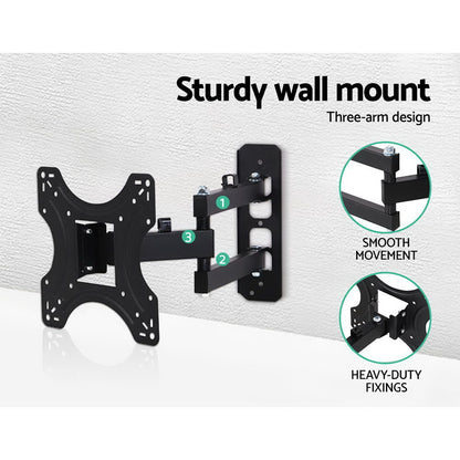 Artiss TV Wall Mount Bracket Tilt Swivel Full Motion 32 37 42 Inch Plasma Screen LCD