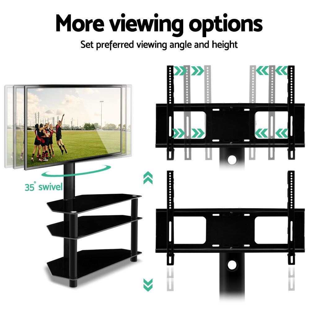 Artiss 3 Tier Floor TV Stand with Bracket Shelf Mount