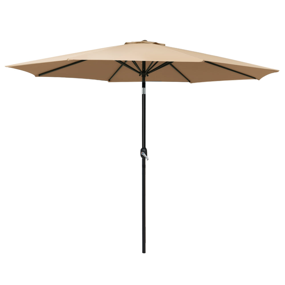 Instahut Outdoor Umbrella 3m Umbrellas Beach Garden Tilt Sun Patio Deck Pole UV