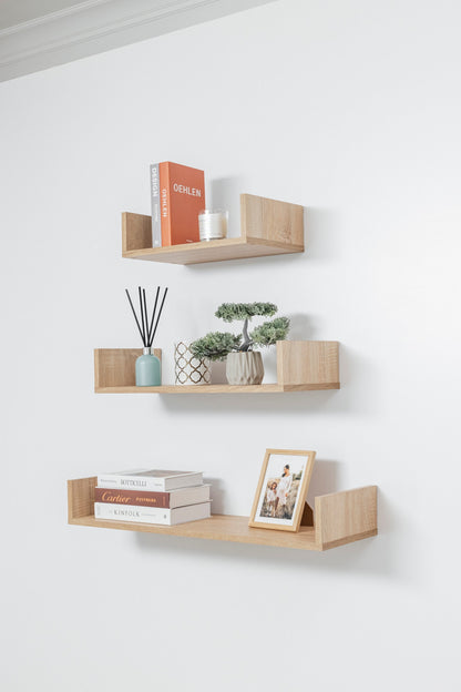 OSLO THREE PIECE SHELF KIT (OAK)