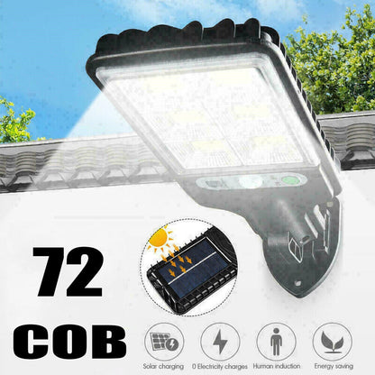 New Super Bright COB Solar Motion Sensor LED Light Security Street Wall Lamp Garden