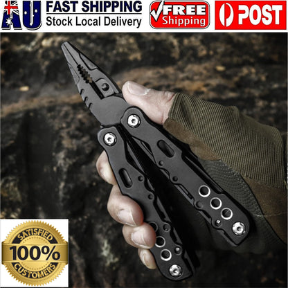 Multi Tool Mini Camping Survival Folding Screwdriver 13 in one Pliers Pocket AU