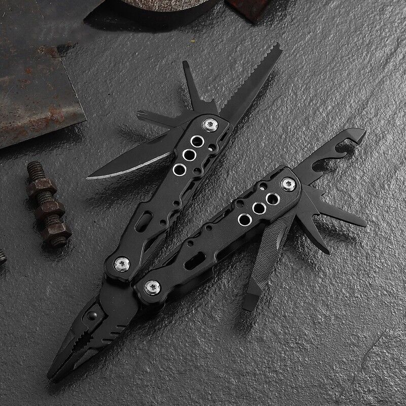 Multi Tool Mini Camping Survival Folding Screwdriver 13 in one Pliers Pocket AU