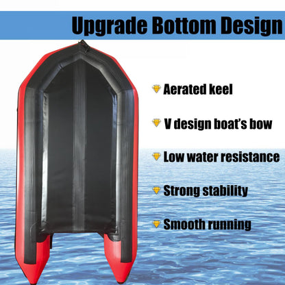 2.3m Inflatable Dinghy Boat Tender Pontoon Rescue- Red