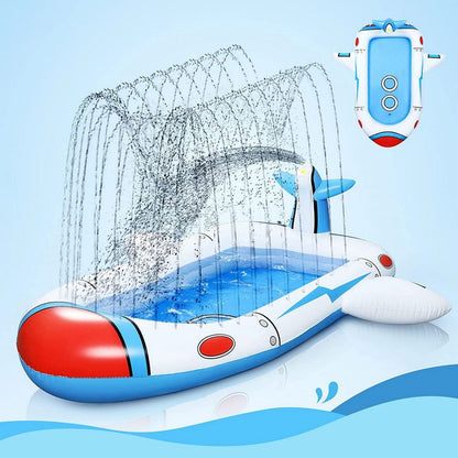 Inflatable Sprinkler Pool for Kids - Spaceship