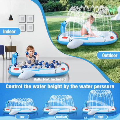 Inflatable Sprinkler Pool for Kids - Spaceship