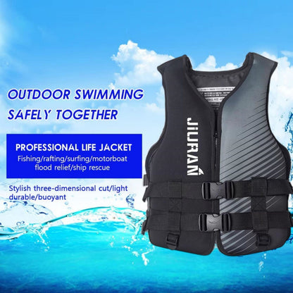 Life Jacket for Unisex Adjustable Safety Breathable Life Vest for Men Women(Black-XXL)