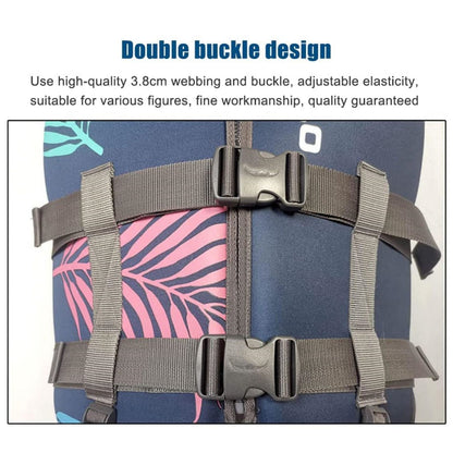 Life Jacket for Unisex Adjustable Safety Breathable Life Vest for Men Women(Grey-L)