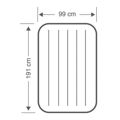 Twin Dura-Beam Prestige Air Bed Built-In USB Electric Pump for Easy Inflation and Deflation