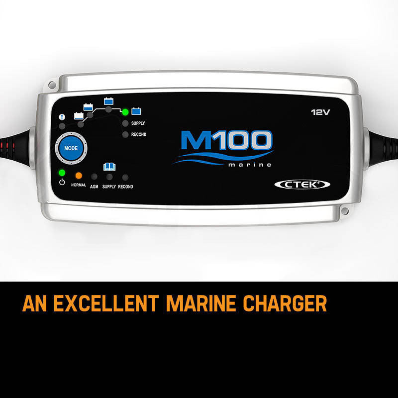 CTEK M100 7 Amp Smart Marine Battery Charger 7A 12V Car Boat AGM Deep Cycle