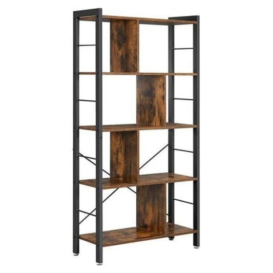 VASAGLE Bookshelf Rustic Brown and Black