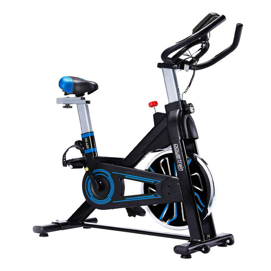 PowerTrain RX-600 Exercise Spin Bike Cardio Cycle - Blue