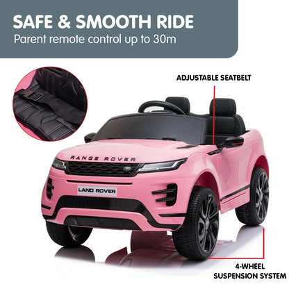 Kahuna Land Rover Licensed Kids Electric Ride On Car Remote Control - Pink