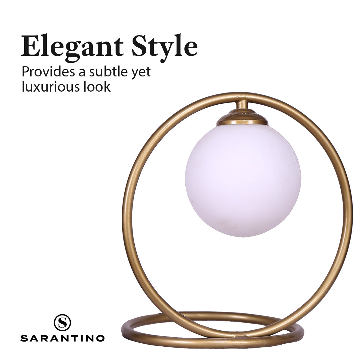 Sarantino Gold Metal Table Lamp