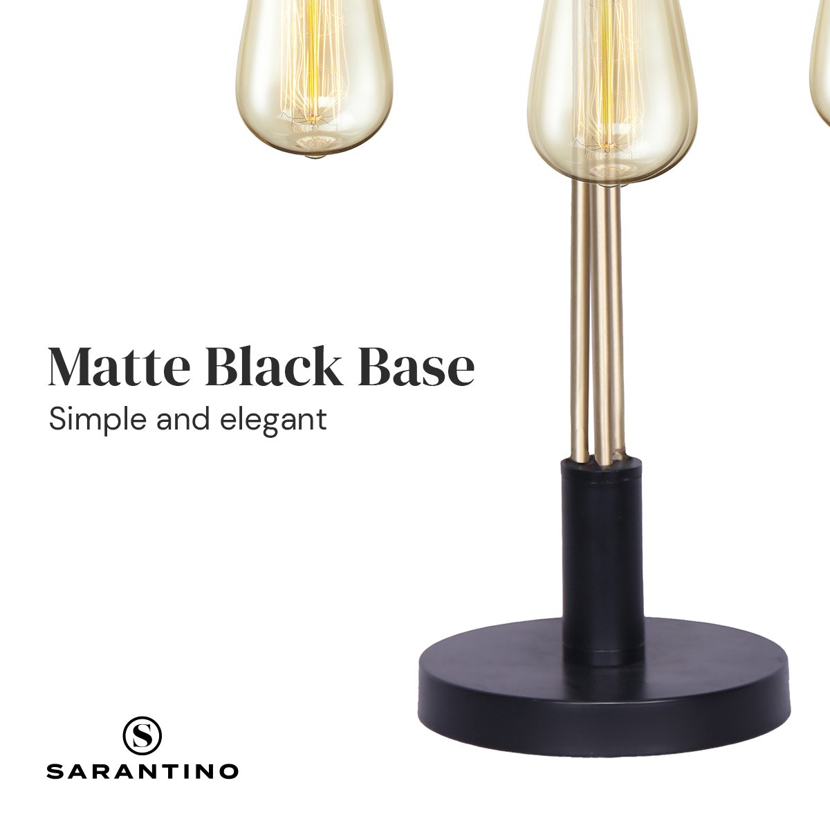 Sarantino Exposed Bulb Industrial Table Lamp