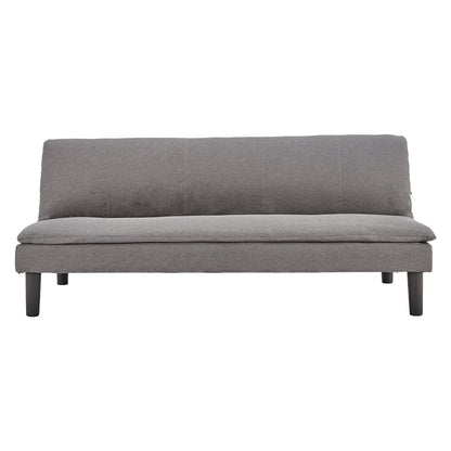 Sarantino 3 Seater Modular Faux Linen Fabric Sofa Bed Couch -Dark Grey