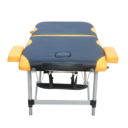 YES4HOMES 2 Fold Portable Aluminium Massage Table Massage Bed Beauty Therapy