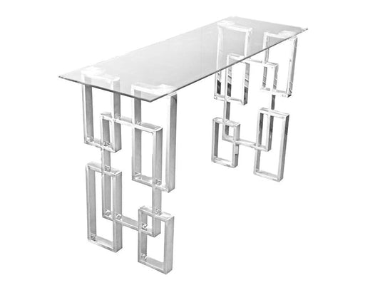 Royale Silver Console Table