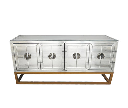 Athens Mirrored Buffet Table -Gold