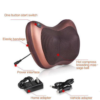 Fitrain Wireless Cervical Vertebra Massage Back Leg Multifunctional Electric Pillow