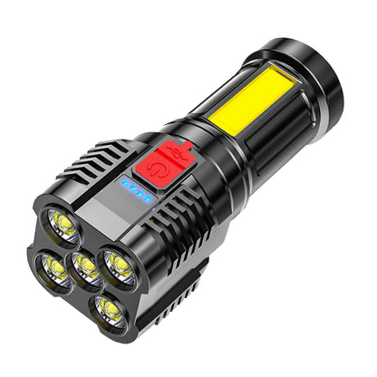 Mountgear Five-Core USB Light Rechargeable Outdoor Multi-Function Led Remote Beam Lamp