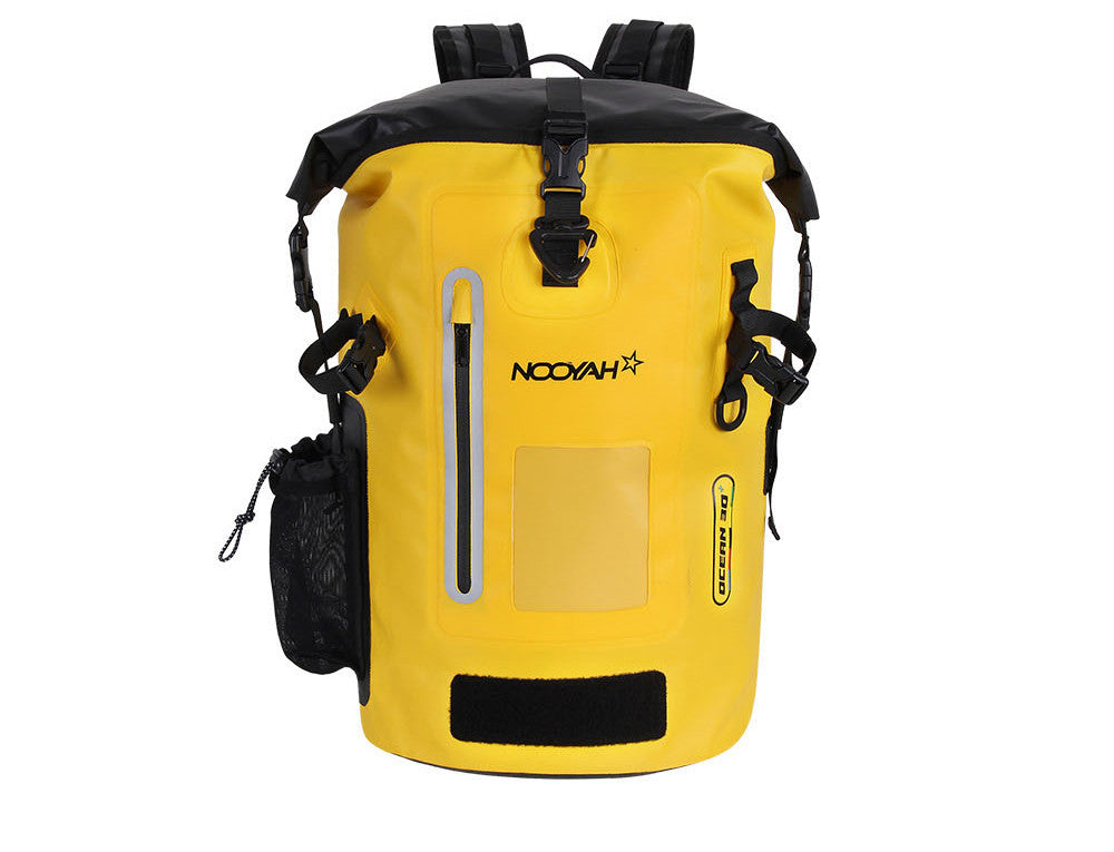 NOOYAH IPX8 Waterproof Bike Cycle Outdoor Sports Backpack Double-Layer Waterproof Bag  YELLOW