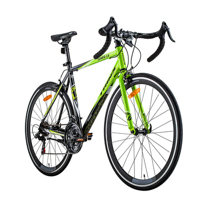 Trinx 700C Road Bike TEMPO1.0 Shimano 21 Speed Racing Bicycle 59cm Black/Green