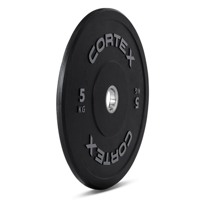 CORTEX 5kg Black Series V2 50mm Rubber Olympic Bumper Plate (Pair)