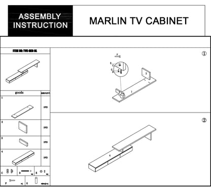 Marlin Tv Unit White