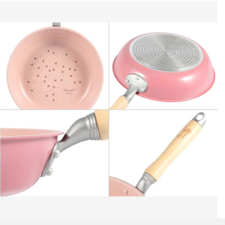 Justcook Japanese Style Non-stick Sakura Frypan Pink 26cm