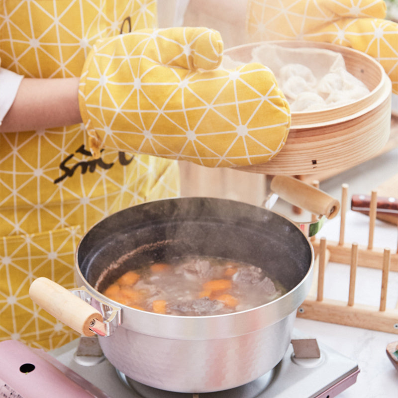 Justcook 20cm Non-stick Soup Pot With Bamboo Steamer and Lid JSHS-ZLTZ20-1