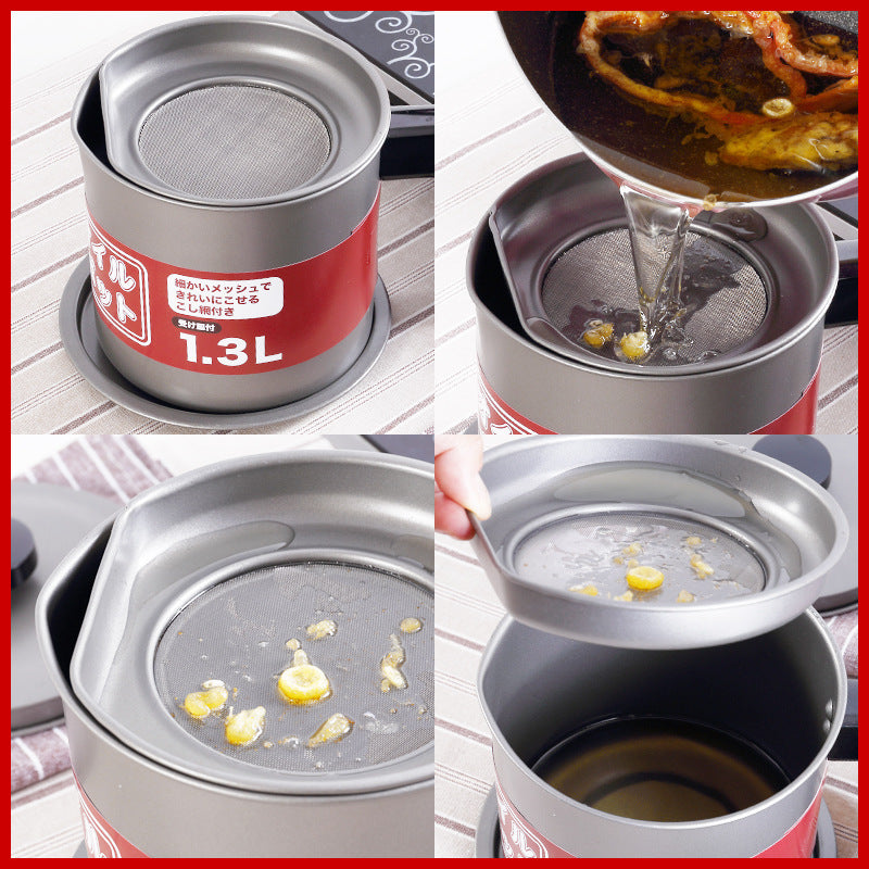 Justcook JSHS-YH0113-1 1.3L Oil Pot - Grey